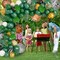 152Pcs Jungle Safari Balloon Garland Arch Kit, Gold Dark Green Animal Balloons Artificial Tropical Palm Leaves Baby Shower Decorations Boy Girl Wild One Birthday Party Supplies